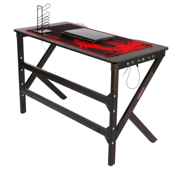 Игровой компьютерный стол с RGB подсветкой стол для геймера письменный стол для ПК геймерский стол | Зображення 2