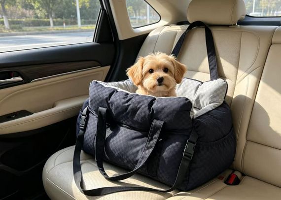 Сумка-переноска для Собак 3в1 MellowMutt Автокрісло в Машину 45х40х32 см для Мілких Порід до 10 кг з Ременем Безпеки та Кріпленням