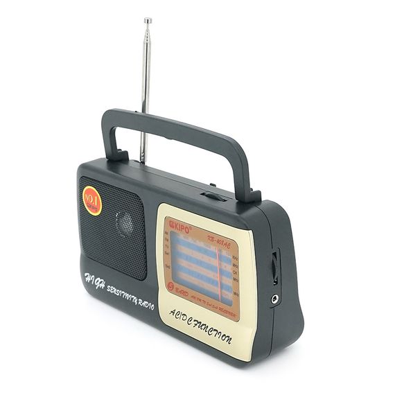 Радиоприемник KIPO KB-408, FM радио, AUX, корпус пластмасс, Black, арт.6089 | Зображення 1
