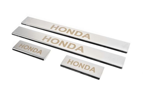 Накладки на пороги Carmos (4 шт, нерж) для Honda CRV 2007-2011 рр | Зображення 1