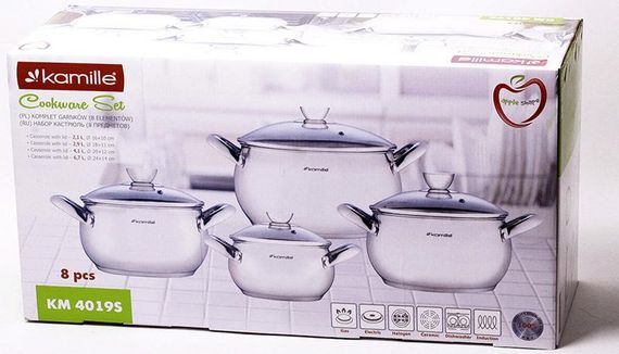 Набір кухонного посуду Kamille Excellent 8 предметів | Зображення 5