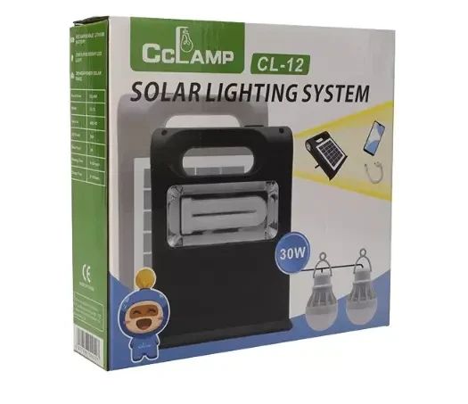 Портативная встроенная солнечная панель Cclamp CL-12, фонарь с дополнительными светодиодными лампами и боковыми лампами | Зображення 2