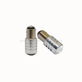 Светодиодная лампа AllLight T25/5  6 диодов 7014 BAY15D 12V WHITE + линза