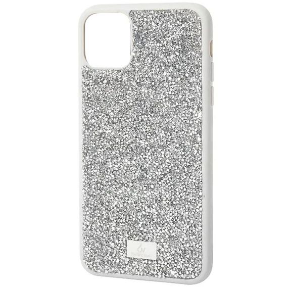 TPU чехол Bling World Rock Diamond для Apple iPhone 12 Pro Max (6.7") Серебряный