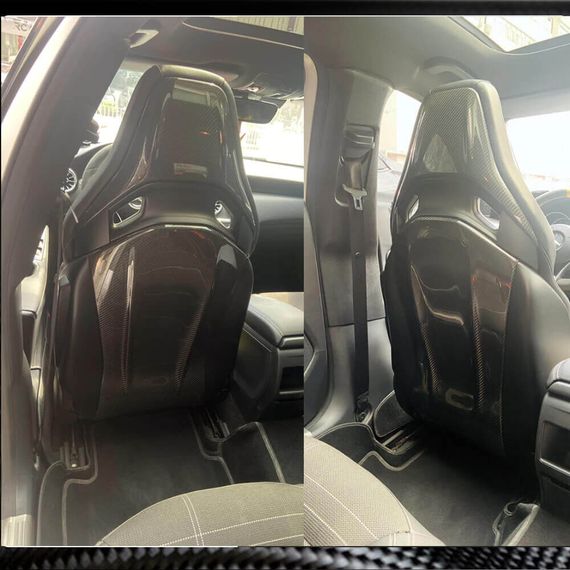 Накладки на сиденья из Dry Carbon для Mercedes C-сlass W205 2014-2021 гг | Зображення 4