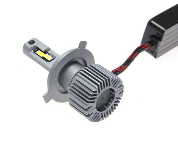 Комплект світлодіодних ламп QLine Ultra +200% 55W H4 6000K (2шт) 24V | Зображення 3