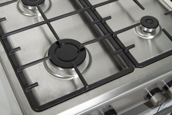 Плита газовая с электродуховкой Ventolux GE 6060 CS 6MT (X) нержавейка 60 см | Зображення 2