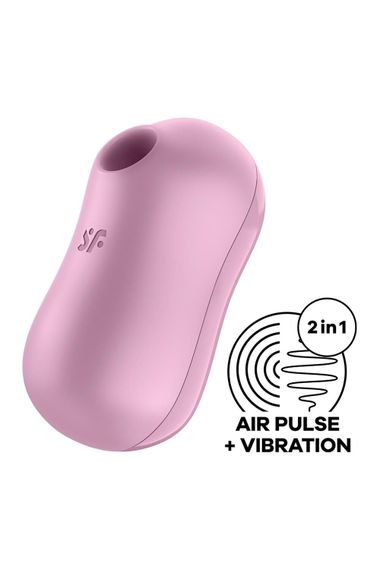 Вакуумний стимулятор із вібрацією Satisfyer Cotton Candy, Фіолетовий | Зображення 1