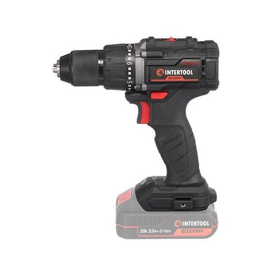 Дриль-шурупокрут акумуляторний з безщітковим двигуном 60 Нм INTERTOOL WT-9360 | Зображення 1