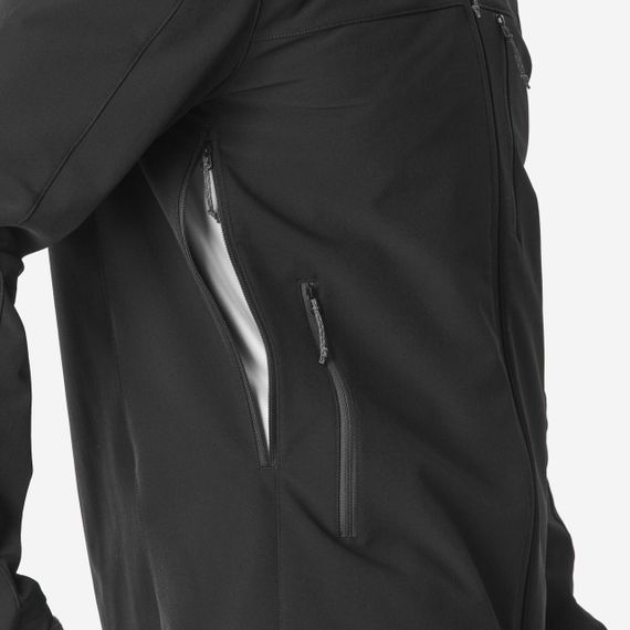 Куртка чоловіча WARM 500 з софтшелу чорна - 2XL | Зображення 6