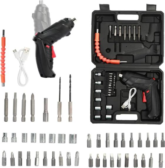 Акумуляторна викрутка трансформер, 48 елементів, міні-шуруповерт | Зображення 1