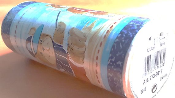 Пленка самоклеющаяся бордюрная 13,3х1000cm водостойкая детский рисунок | Зображення 1