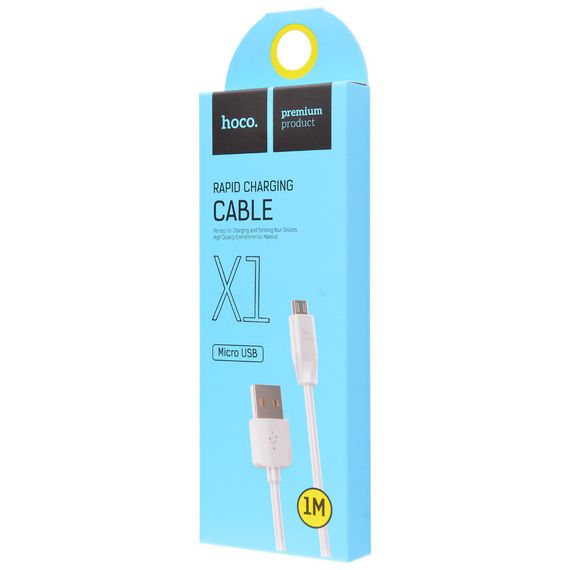 Дата кабель Hoco X1 Rapid USB to MicroUSB (1m) | Зображення 2