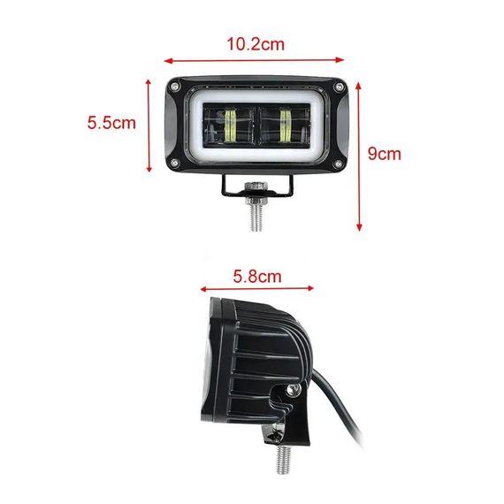 Світлодіодна фара StarLight HP-GZD-W-14 ближнє світло + DRL 12/24V | Зображення 1
