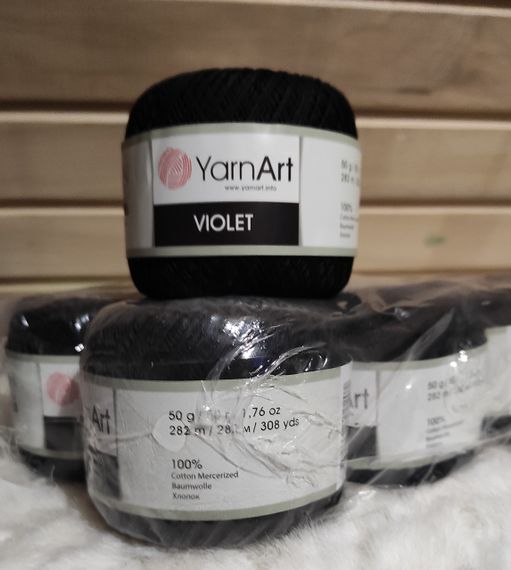 Пряжа YarnArt Violet номер цвета 999 хлопок пряжа ярнарт виолет | Зображення 2