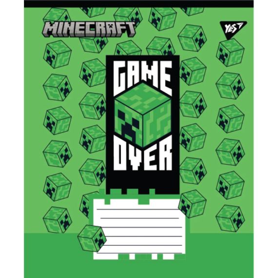 Зошит учнівський YES Minecraft Walls 767566 18 аркушів Різнокольоровий shop (4823092291646)