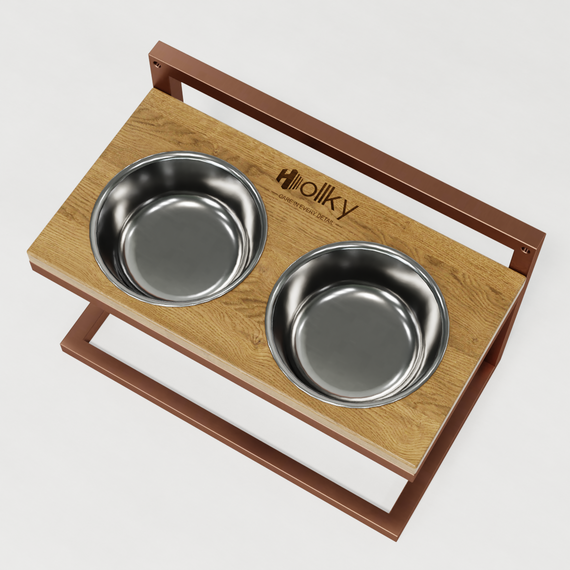 Миски на регульованій підставці для середніх собак Hollky Flex M (2 × 0.85 л) FM-422530-GLNT | Зображення 4
