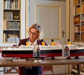 Блочный конструктор Титаник 1.15 метра, 9090PCS