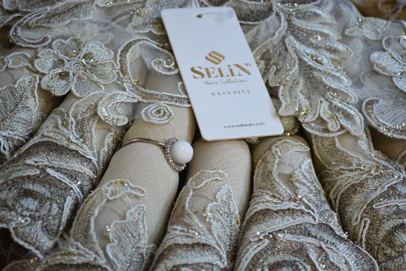 Лляна скатертина з ранером Selin Pelin Set 160×300+12 серветок | Зображення 3