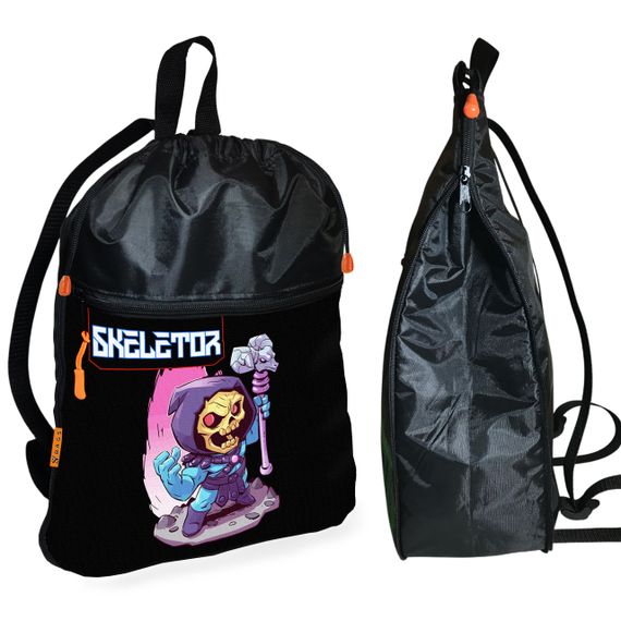 Рюкзак-мешок для школы Скелетор детская сумка для обуви и спортивной одежды (01548)
