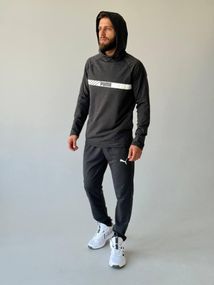 Костюм з худі Puma темно-сірий