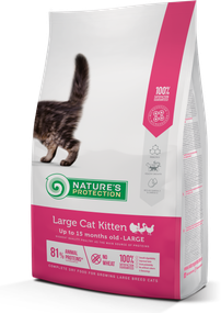 Корм Nature's Protection Large cat Kitten сухий для кошенят великих порід 2 кг