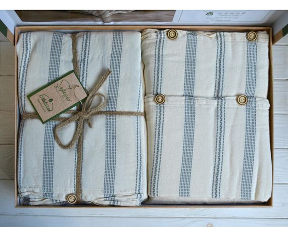 Постільна білизна Saheser Naturel 200 х 220 см Solaris Gri | Зображення 4