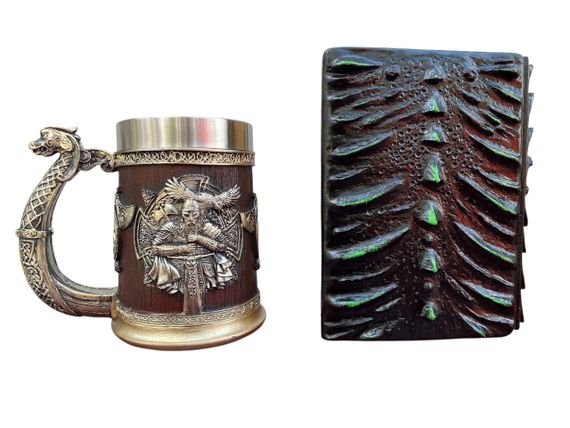 Подарунковий набір Кухоль 3D Берсерк-Віникінг і Блокнот 3D «Око Лісового Дракона» | Зображення 1