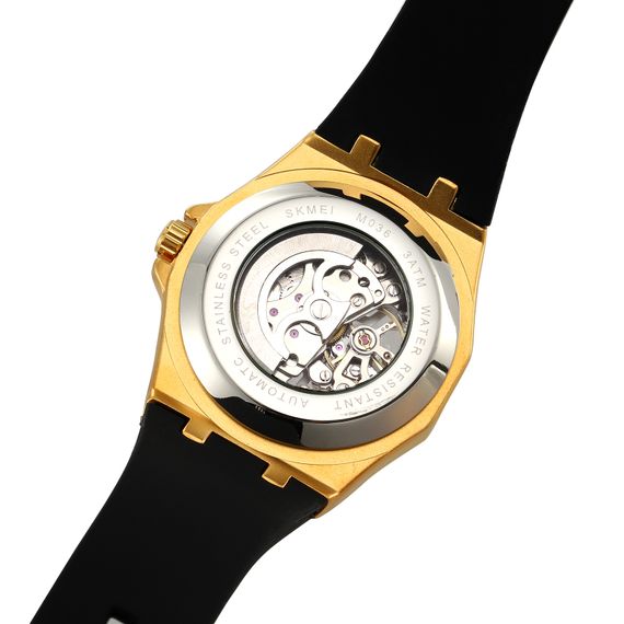Класичний чоловічий годинник Skmei M036PGD Gold Steel | Зображення 5