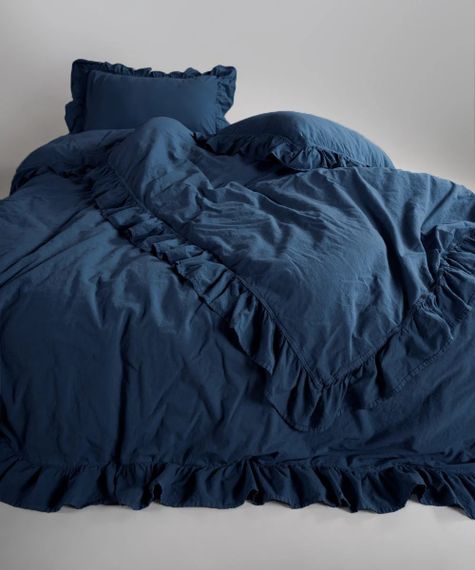 Постільна білизна Limasso Stonewashed Exclusive Ranforce 160 х 220 см Dress Blue | Зображення 3