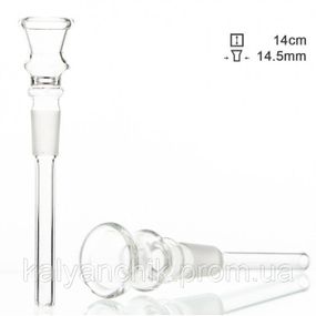 Чиллум стеклянный d - 14,5мм, L - 14см