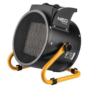 Обогреватель тепловая пушка NEO электрический, керамический 3 кВт, PTC, 60м2, 280 м3/ч (90-063)
