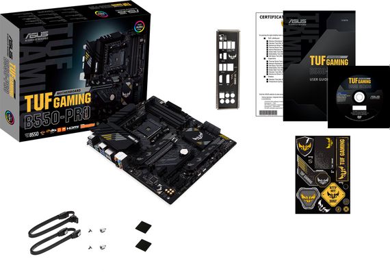 Материнcкая плата ASUS TUF GAMING B550-PRO sAM4 B550 4xDDR4 M.2 HDMI DP ATX 90MB17R0-M0EAY0 | Зображення 1
