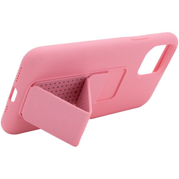 Чохол Silicone Case Hand Holder для Apple iPhone 11 Pro (5.8") Рожевий / Pink | Зображення 3