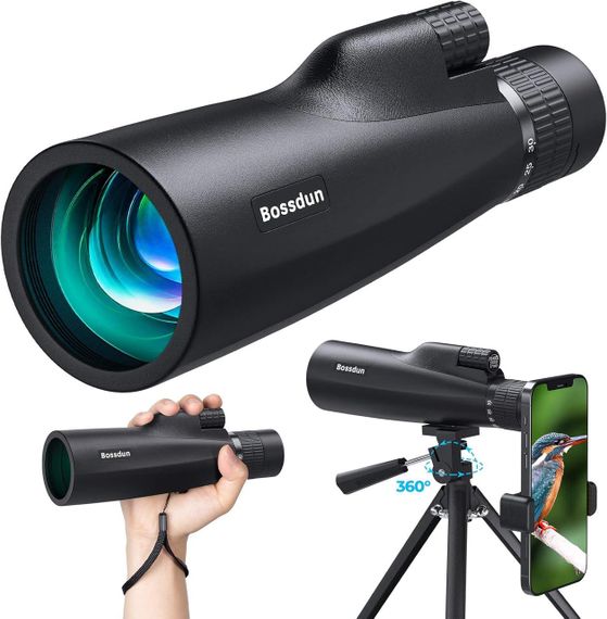 Монокуляр Bossdun 10-30x50 Zoom HD кемпинг мощный Largo Alcance со штативом телефонный клип для наблюдения | Зображення 6
