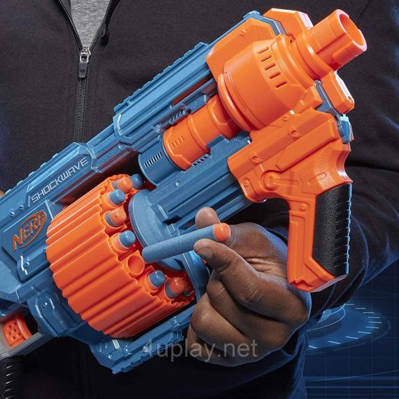 Бластер Nerf Elite 2.0 Shockwave RD-15. Нерф Еліт Шоквейв. Помповий бластер із барабаном на 15 стріл | Зображення 4