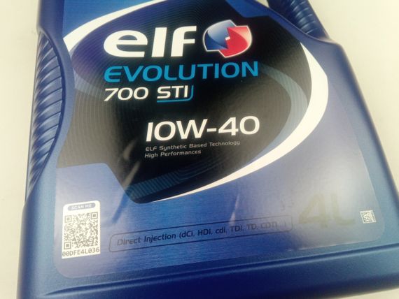 Олива моторна 10W-40 напівсинтетична ELF Evolution 700 STI 4 л. (7701208265) (214120) | Зображення 5