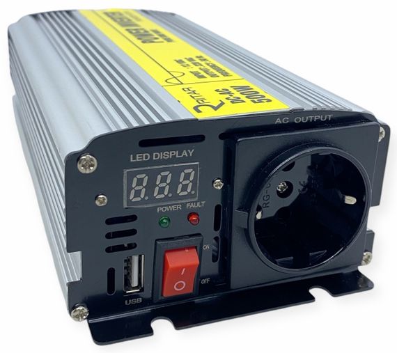 Інвертор чиста правильна синусоїда для котла перетворювач напруги RITAR RSC-500 12V/220 | Зображення 3