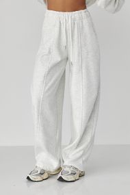 Жіночі теплі спортивні штани - світло-сірий цвет, XL (є розміри)