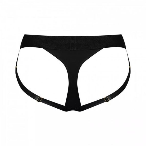 Трусики для страпона, XL, Strap-On-Me кольцевое крепление, с отрытыми ягодицами, черные Sex Aura | Зображення 5