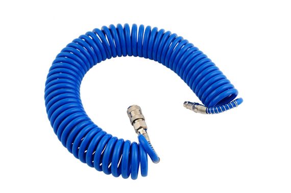 Шланг спиральный Intertool - 10 м 5,5 х 8 мм полиуретановый (PT-1707)