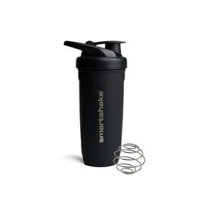 Шейкер спортивний SmartShake металевий Reforce Stainless Steel 30oz/900ml Black (Original)