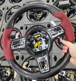 Руль (2004-2007, Карбон -2025 Красный) для Porsche 911