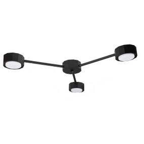 Люстра (світильник стельовий) Quant GX53 C3350 Чорний, Atmolight