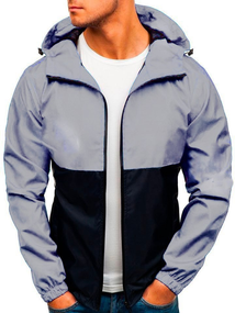 Ветровка Фэнтези серо-черный S