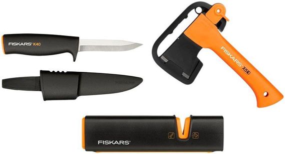 Набір подарунковий Fiskars 1057913 Сокира універсальна Туристична сокира