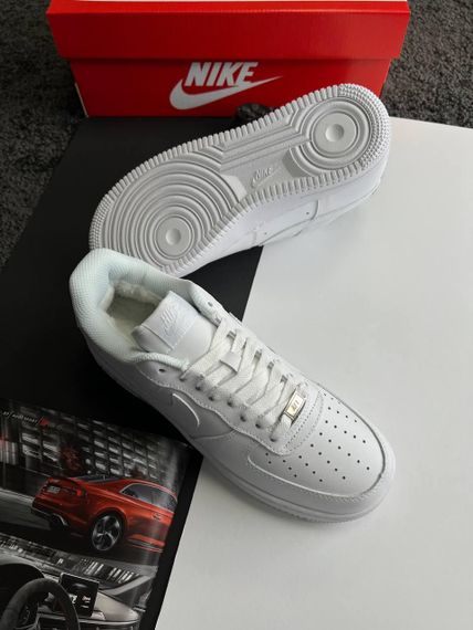 Чоловічі зимові кросівки Air Force 1 All White Fur, В'єтнам 44 28.0 см | Зображення 3