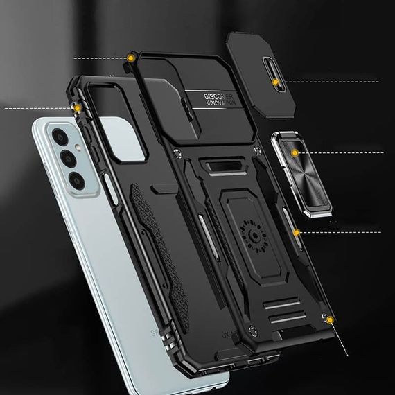Ударостійкий чохол Camshield Army Ring для Samsung Galaxy A25 5G Чорний / Black | Зображення 3