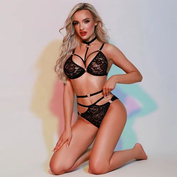 Комплект жіночої еротичної білизни JSY 5966 One Size | Зображення 5