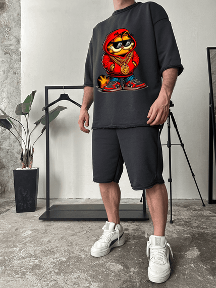 Комплект футболка та шорти ДТФ (петля оверсайз)